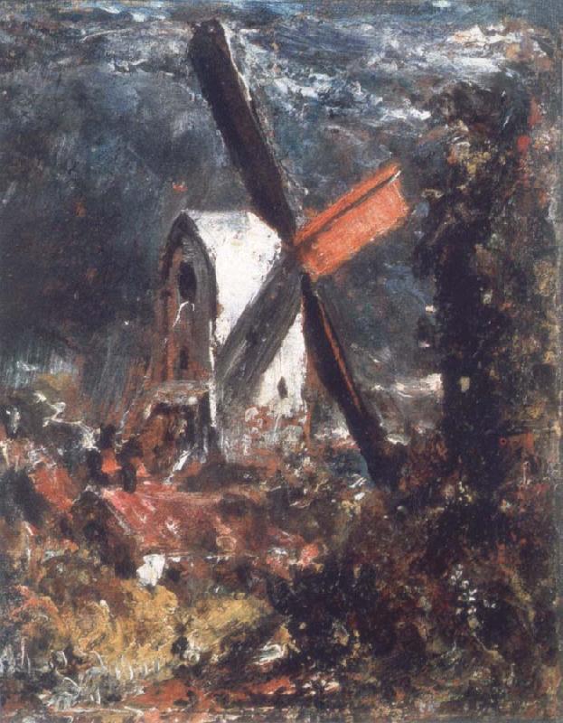 John Constable A windmill near Brighton Spain oil painting art